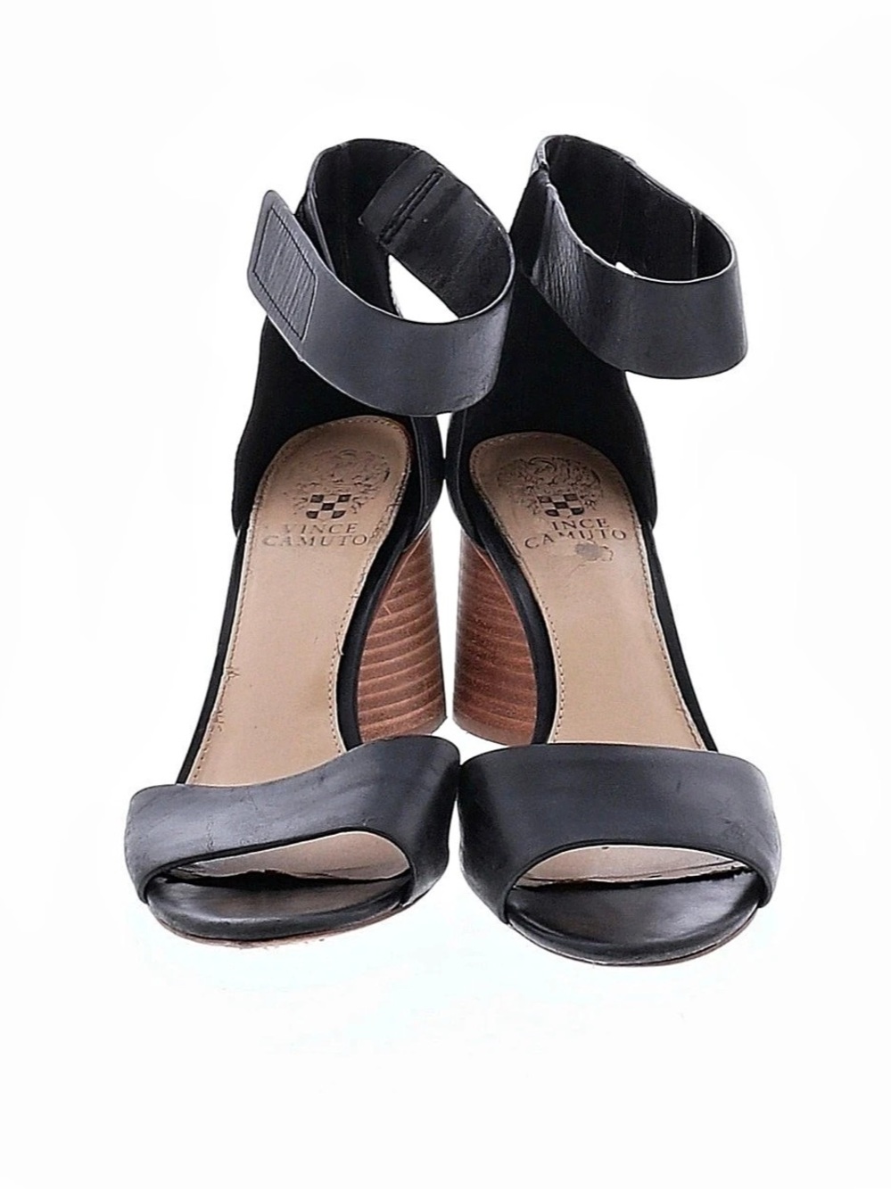 Vince Camuto Black Ankle Strap Heels